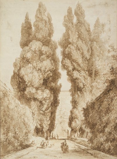 Zypressenallee in der Villa d